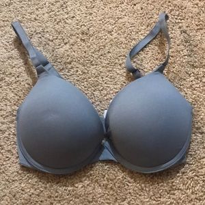 PINK Grey push up bra
